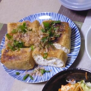 おつまみ☆生姜入りおろしポン酢で食べる栃尾の油揚げ